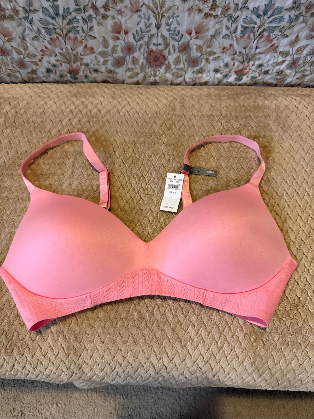 NWT aerie Pink Seamless T-Shirt Bra